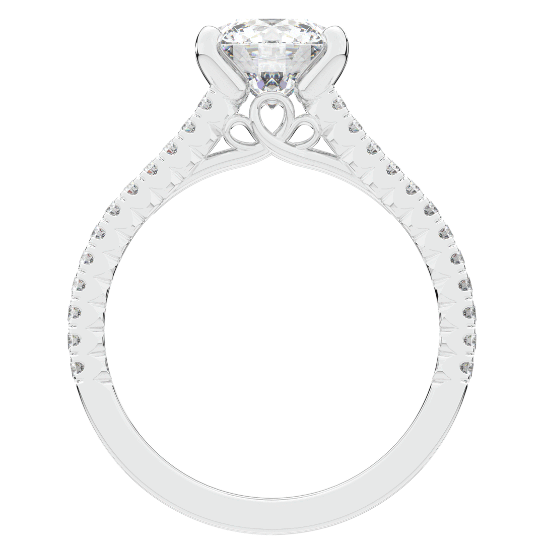 1.90CT.TW ROUND LAB DIAMOND SOLITAIRE ENGAGEMENT RING