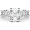 3.95CT.TW CUSHION LAB DIAMOND SOLITAIRE ENGAGEMENT RING