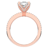 3.95CT.TW CUSHION LAB DIAMOND SOLITAIRE ENGAGEMENT RING