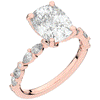 3.60CT.TW CUSHION LAB DIAMOND SOLITAIRE ENGAGEMENT RING