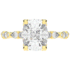 3.60CT.TW CUSHION LAB DIAMOND SOLITAIRE ENGAGEMENT RING