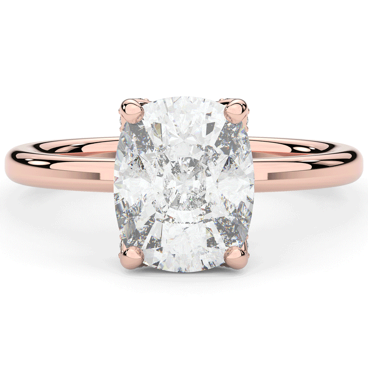 3.10CT.TW CUSHION LAB DIAMOND ENGAGEMENT RING