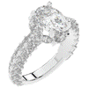 3.10CT.TW OVAL LAB DIAMOND HALO ENGAGEMENT RING