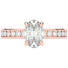 1.95CT.TW OVAL LAB DIAMOND UNDERHALO ENGAGEMENT RING