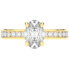 1.95CT.TW OVAL LAB DIAMOND UNDERHALO ENGAGEMENT RING