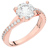 2.20CT.TW ROUND LAB DIAMOND TWISTBAND ENGAGEMENT RING