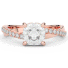 2.20CT.TW CUSHION LAB DIAMOND TWISTBAND ENGAGEMENT RING