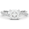 2.20CT.TW CUSHION LAB DIAMOND TWISTBAND ENGAGEMENT RING