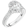 2.30CT.TW OVAL LAB DIAMOND HALO SPLIT SHANK ENGAGEMENT RING