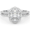 2.30CT.TW OVAL LAB DIAMOND HALO SPLIT SHANK ENGAGEMENT RING