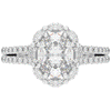 2.30CT.TW OVAL LAB DIAMOND HALO SPLIT SHANK ENGAGEMENT RING