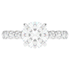 3.90CT.TW ROUND LAB DIAMOND ENGAGEMENT RING