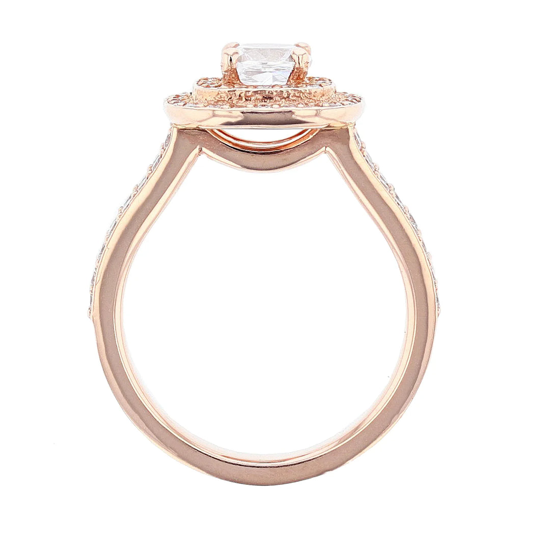 2 Carat Lab Grown Halo Diamond Engagement Ring