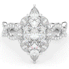 3.00CT.TW OVAL LAB DIAMOND HALO ENGAGEMENT RING