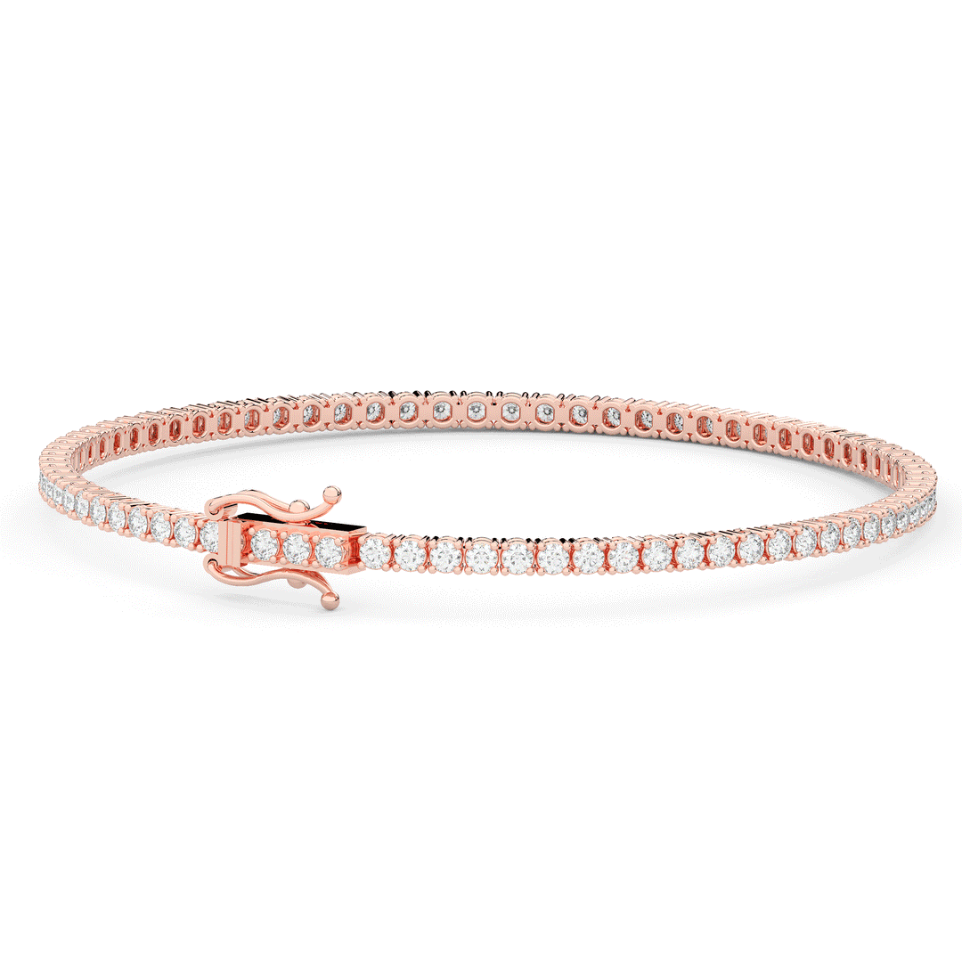 3.00CT.TW ROUND LAB DIAMOND TENNIS BRACELET