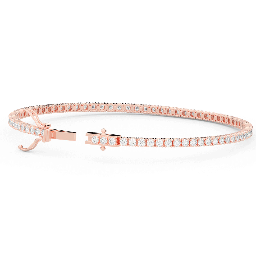 3.00CT.TW ROUND LAB DIAMOND TENNIS BRACELET