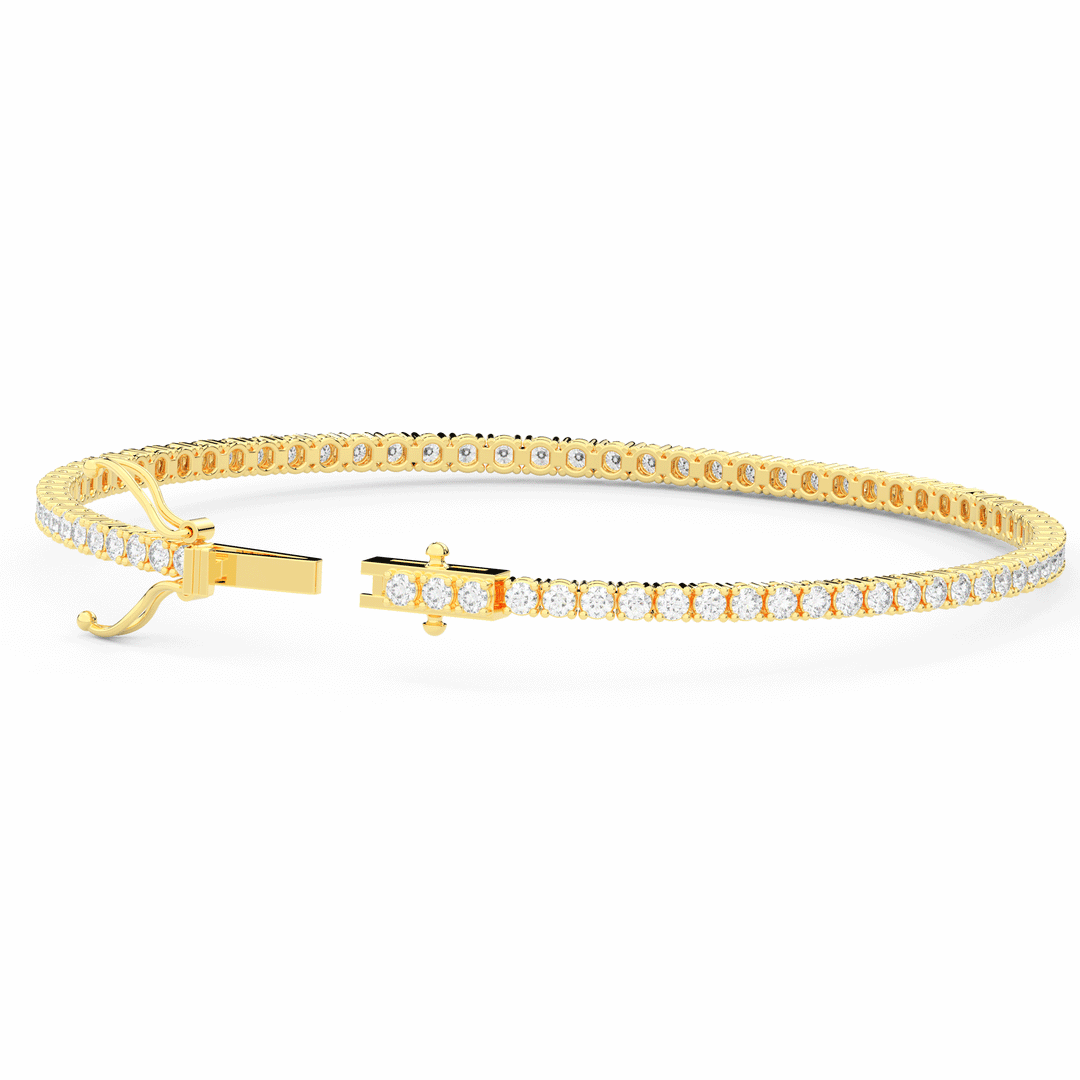 3.00CT.TW ROUND LAB DIAMOND TENNIS BRACELET