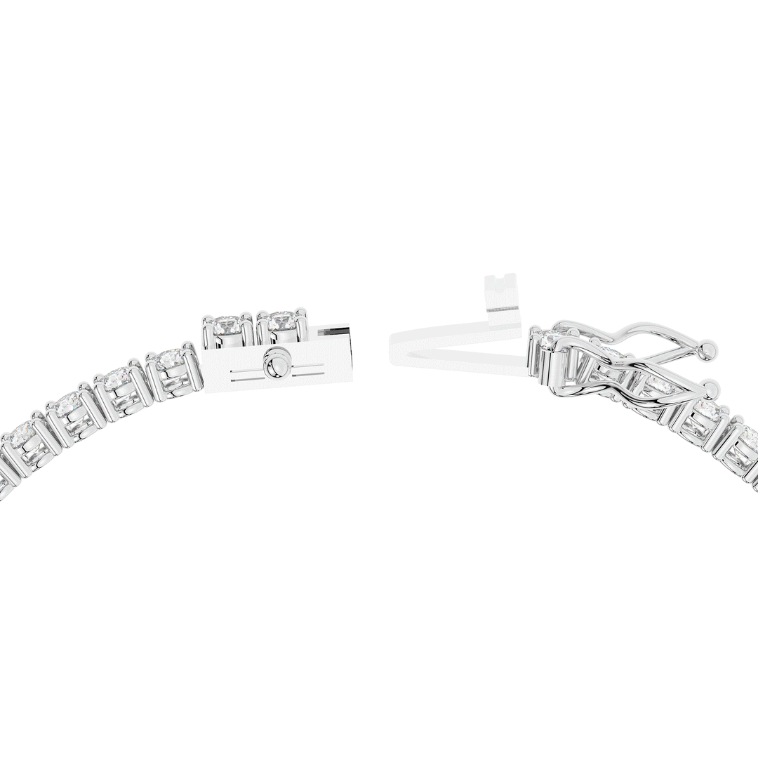 5.00CT.TW ROUND LAB DIAMOND TENNIS BRACELET