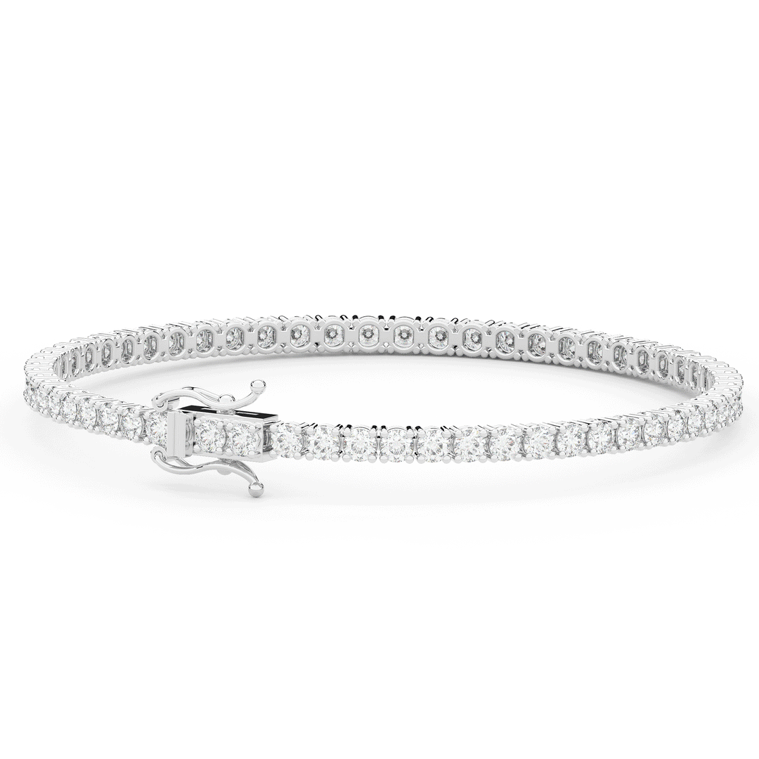 5.00CT.TW ROUND LAB DIAMOND TENNIS BRACELET