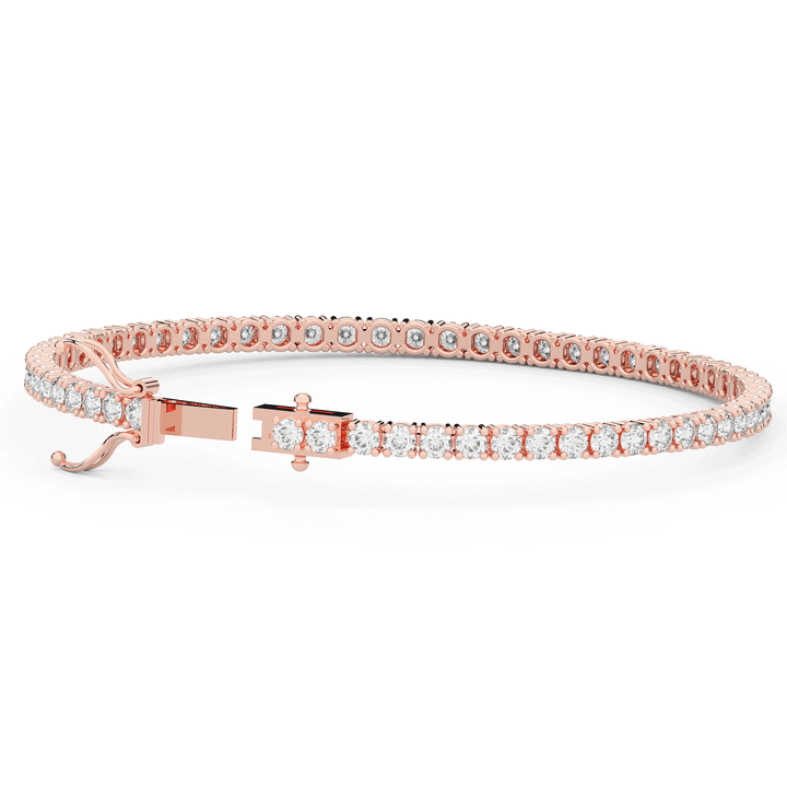 5.00CT.TW ROUND LAB DIAMOND TENNIS BRACELET