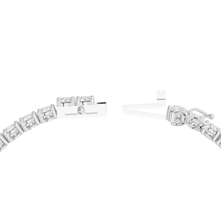 7.00CT.TW ROUND LAB DIAMOND TENNIS BRACELET