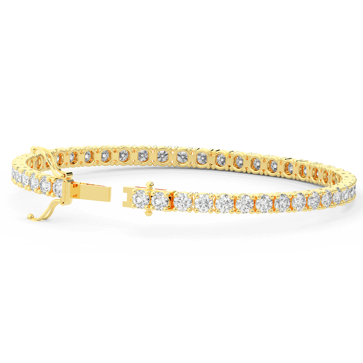 7.00CT.TW ROUND LAB DIAMOND TENNIS BRACELET