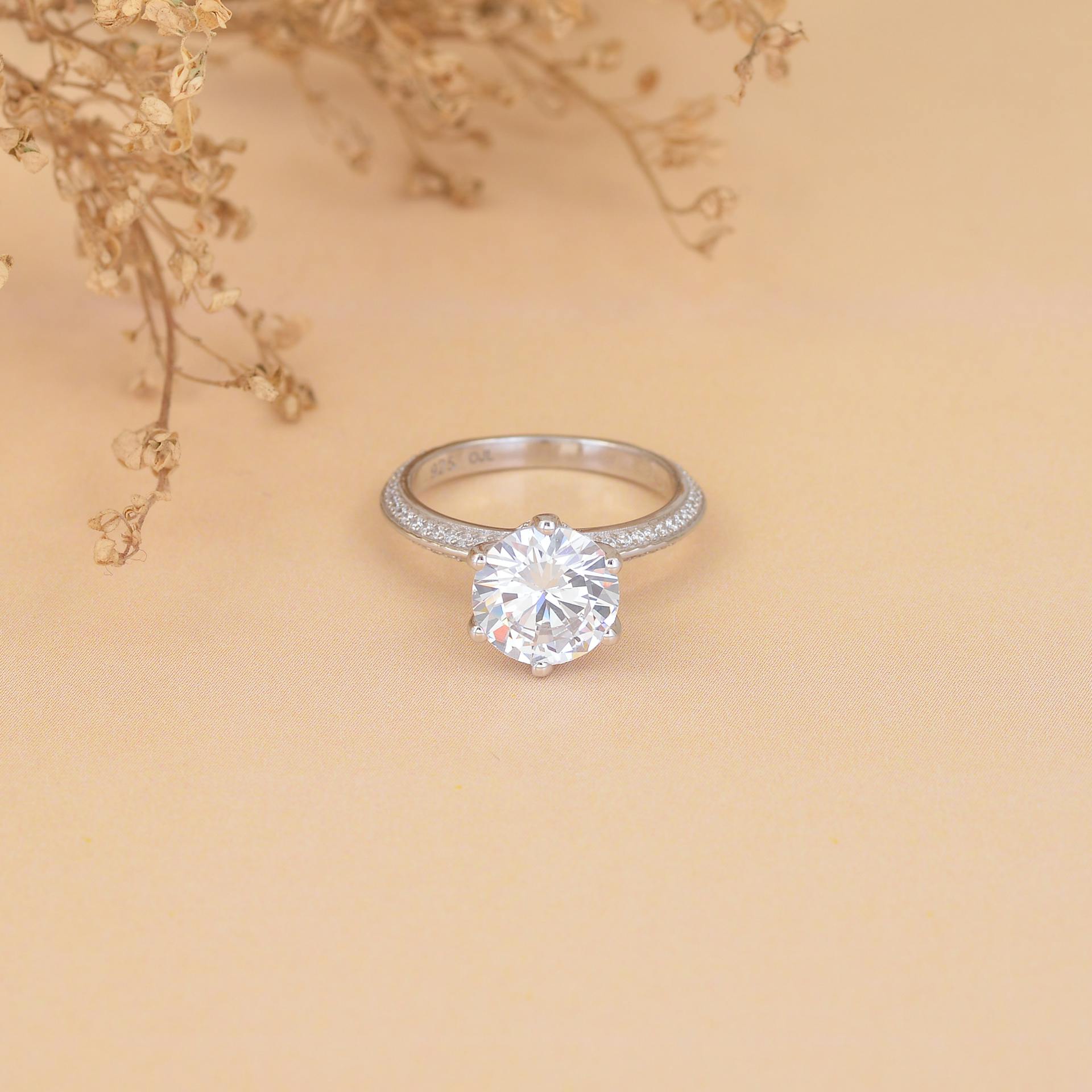 2 Carat Lab Grown Diamond Engagement Ring