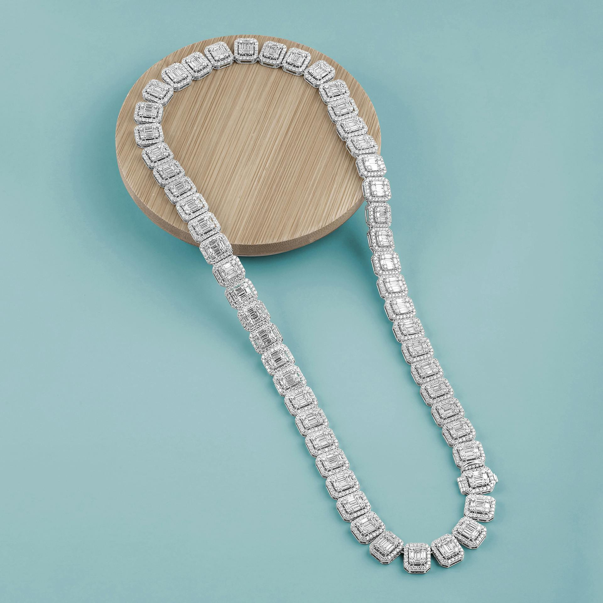 Lab Diamond Tennis Necklace
