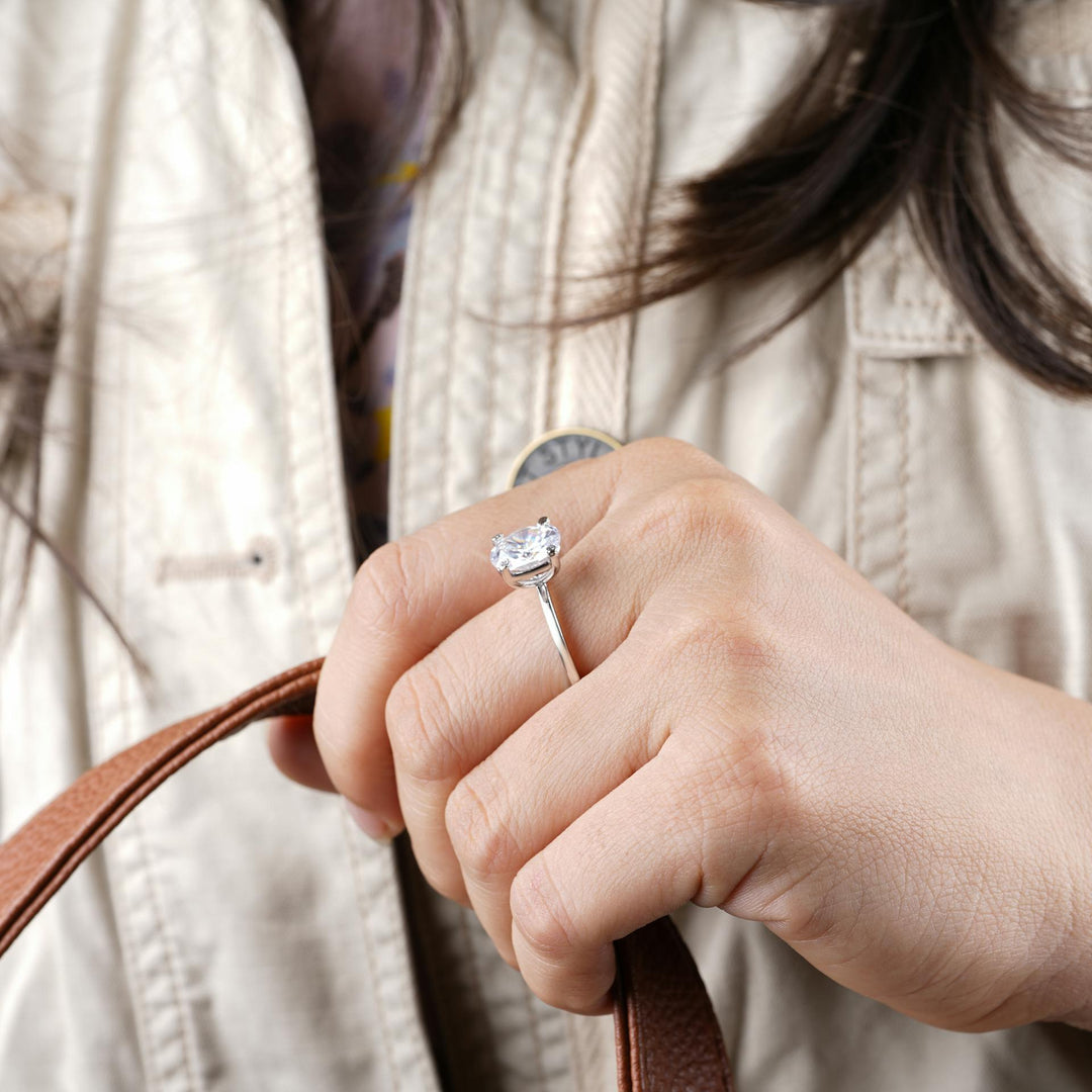 2 Carat Lab Grown Diamond Engagement Ring