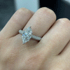 2.60CT.TW MARQUISE LAB DIAMOND ENGAGEMENT RING