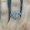 2.70CT.TW MARQUISE LAB DIAMOND HALO ENGAGEMENT RING