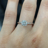 2.05CT.TW ROUND LAB DIAMOND SOLITAIRE ENGAGEMENT RING